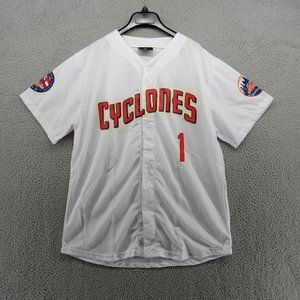 Brooklyn Cyclones Jersey Mens XL White Ahmed Rosario‎ Team Giveaway Mets Minors